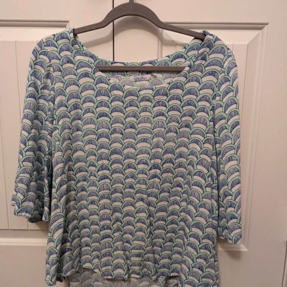 Ava Sky blouse